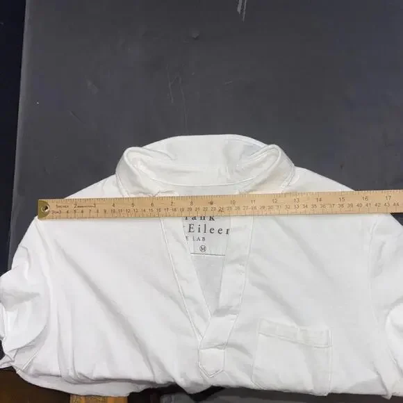 FRANK & EILEEN Lauren Polo Dress Heritage White Minimalist Short Sleeve - Picture 5 of 9